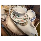 GLASSWARE MISCELLANEOUS FLAT AUTUMN GOLD PCS/ PLATTER/ CREAM/ SUGAR & MORE- FRT