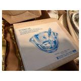 CANDLESTICKS WITH RED GLASS VOTIVE/ BOWL SET FLAT- FRT