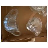 CLEAR GLASSWARE CREAM & SUGAR SETS/ MISCELLANEOUS 11 PCS- FRT