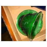 GLASSWARE MISCELLANEOUS W/ BLUE BUD VASE X 11PCS- FRT