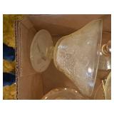 YELLOW DEPRESSION GLASS FLAT X 12 PCS- FRT