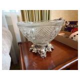 PEDESTAL PUNCH BOWL W/ LADLE- FR