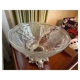 PEDESTAL PUNCH BOWL W/ LADLE- FR