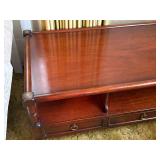 CHERRY COFFEE TABLE W/ 3 DRAWERS 48 X 21 X 17- FR