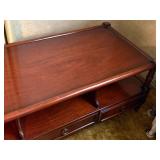 CHERRY COFFEE TABLE W/ 3 DRAWERS 48 X 21 X 17- FR