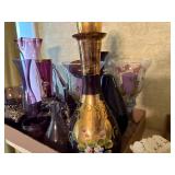PURPLE GLASSWARE MISCELLANEOUS BOX X 14 PCS- FR