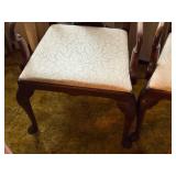 UPHOLSTERED SEAT CHAIRS X 2- FR