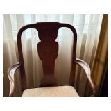 UPHOLSTERED SEAT CHAIRS X 2- FR