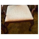 UPHOLSTERED SEAT CHAIRS X 2- FR