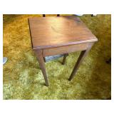 WOOD CHAIR & FOOT STOOL- FR