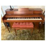HOBART M. CABLE PIANO W/ PADDED BENCH- FR
