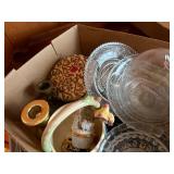 GLASSWARE MISC. TEA CUP & SAUCER/BUTTER DISH, MINI BOWL SET & MORE- DR