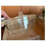 CASSEROLE DISH W/ LID & PICKLE PLATE- DR