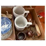 BOXES OF MISCELLANEOUS GLASSWARE & DECOR X 3- DR