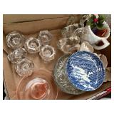 BOXES OF MISCELLANEOUS GLASSWARE & DECOR X 3- DR