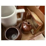 BOXES OF MISCELLANEOUS GLASSWARE & DECOR X 3- DR