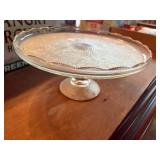 GLASSWARE BOX W/ CAKE STAND & 2 X 2-TIER DISH- DR