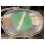 TUPPERWARE HAM CONTAINER/LUNCH SET/ CROCK POT BOWLS X 2- KC