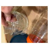 ANTIQUE COLANDER JUICER/ STRAWBERRY BOXES/ FLOUR SIFTERS- KC