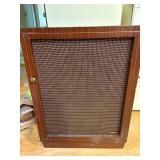 WOOD 2/SHELF CABINET W/ DOOR VINTAGE- KC