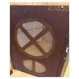 WOOD 2/SHELF CABINET W/ DOOR VINTAGE- KC