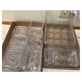 REFRIGERATOR DISHES X5 W/ EXTRA LIDS (2X FLATS)- K