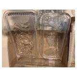 REFRIGERATOR DISHES X5 W/ EXTRA LIDS (2X FLATS)- K