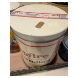 JAR OF COOKIE CUTTERS/ COOKIE JAR/ TIN FLAT- K