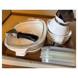 CORNING WARE CASSEROLE DISHES W/ LIDS & COFFEE CARAFE- KC
