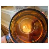 VINTAGE BOWLS X 3/ ANCHOR/ CARNIVAL GLASS YELLOW/ TEA POT- KC