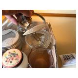 GLASS SHAKERS/ JARS/ CONTAINER/ MIXER/ MEASURING CUP FLAT- KC