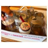 GLASS SHAKERS/ JARS/ CONTAINER/ MIXER/ MEASURING CUP FLAT- KC