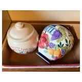 2 LARGE COOKIE JARS- KC