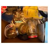 UTILITY BOX W/ TOOL SET/ STAPLE GUNS/ MISCELLANEOUS HARDWARE- K