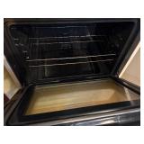 WHITE MAYTAG GLASS TOP ELECTRIC COOK STOVE- K