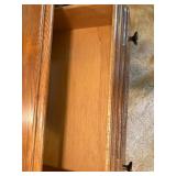 OAK 8 DRAWER DRESSER W/ MIRROR- BG
