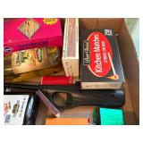 UTILITY & KITCHEN X 2 BOXES OF TAPE/ SALT/ SCISSORS/ VANILLA & MORE- BG