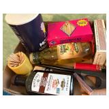 UTILITY & KITCHEN X 2 BOXES OF TAPE/ SALT/ SCISSORS/ VANILLA & MORE- BG