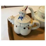 ANTIQUE TEA POTS X2- BG