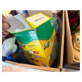 PAPER PLATES/ PLASTIC CUPS/ DISH SOAP/ CLEANERS X2 BOXES- BG