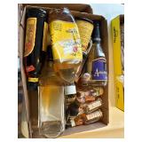 BOTTLES W/ UNKNOWN CONTENTS- BG