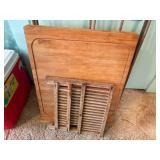 WOOD CUTTING BOARD/ DRYING RACK/ DISH RACK- BG