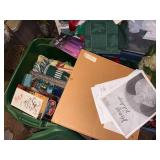 TOTES & SHELF OF CHRISTMAS DECOR- AT