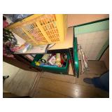 SHELF OF ALL CONTENTS OF CHRISTMAS DECOR- AT