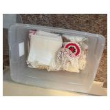 HAND EMBROIDERED DISH TOWELS & DOILIES- SR