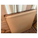 CARD TABLES X 2 & TOTE OF MISCELLANEOUS FLOWERS- SR