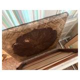 CARD TABLES X 2 & TOTE OF MISCELLANEOUS FLOWERS- SR