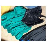 7 VINTAGE/ PROM & MISCELLANEOUS DRESSES- UH