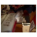 COSTUME JEWELRY/ PERFUME BOTTLES/ EARRINGS- BB