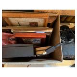 PICTURE FRAMES & CASSETTE TAPES X 2 BOXES- BB